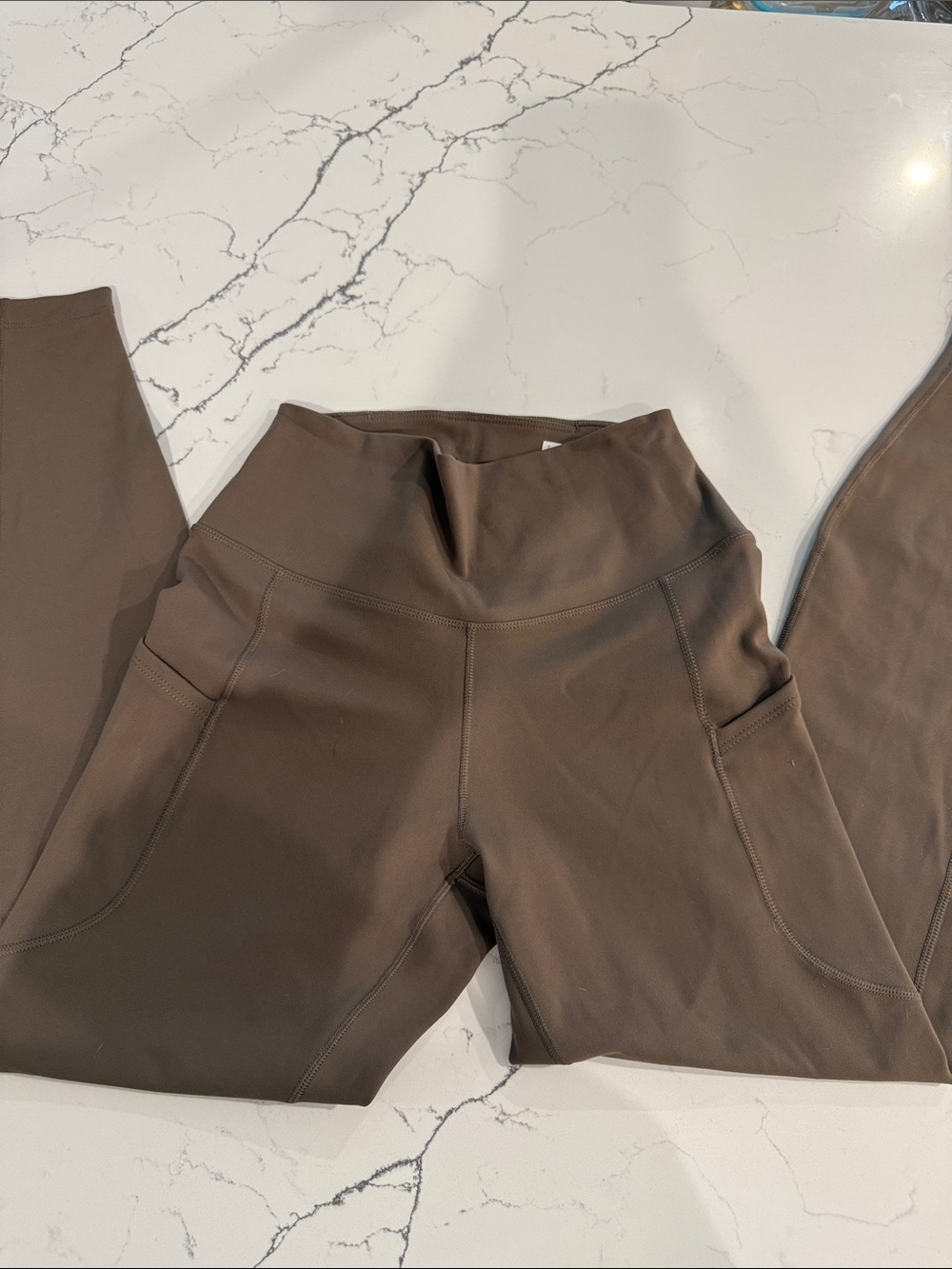 Nike Brown High-Waist Pocket Leggings